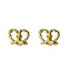 Alkaline Knot Love Earrings Female Senior Sense of Light Luxury Retro Earrings Niche Design Pure Temperament Earrings Personality Elegant Accessories