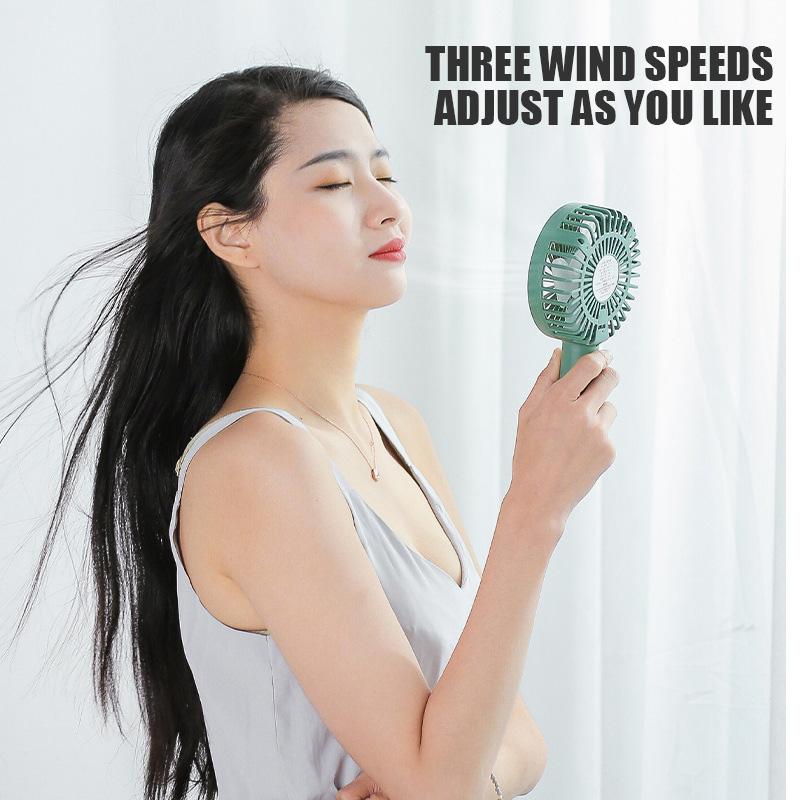 USB Rechargeable Electric Handheld Mini Fan Usb Charging Student Desktop Air Cooler Outdoor Fan Portable Dormitory Fan