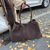 Luxury Suede Tote Bag - Retro Style, Spacious, Versatile Women's Shoulder Bag for Autumn/Winter