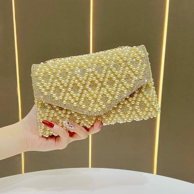 Pearl Underarm Bag - Banquet Water Droplet Chain Shoulder Bag - Evening Bag - Handbag