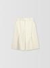 READLEAD Relaxed Pleated Bermuda Pants_Cream