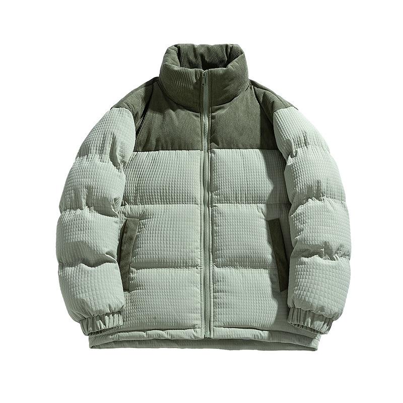 Cotton Jacket for Men In Winter New Cotton Jacket Loose Versatile Bread Suit Casual Warm Stand Collar Jacket