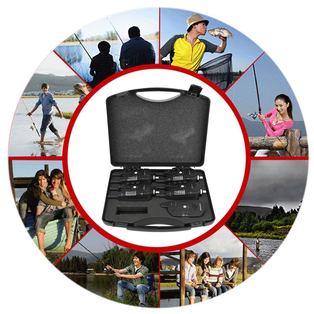 ABS LED Fishing Electronic Fish Bite Alarm Finder Sound Alert Indicator Accessory