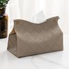 Scatola per fazzoletti in PU pelle intrecciata a quadri Nordic Moderno Americano Soggiorno Hotel Tavolo Scatola per fazzoletti Porta fazzoletti da auto Economico