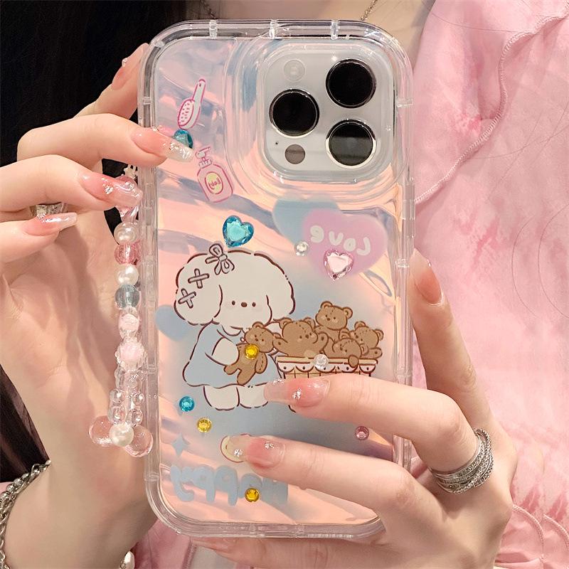 Zhitai iPhone Case for 16 Pro, 14, 13 Pro Max, 15 - Includes Phantom Design and 13-style Bracelet.