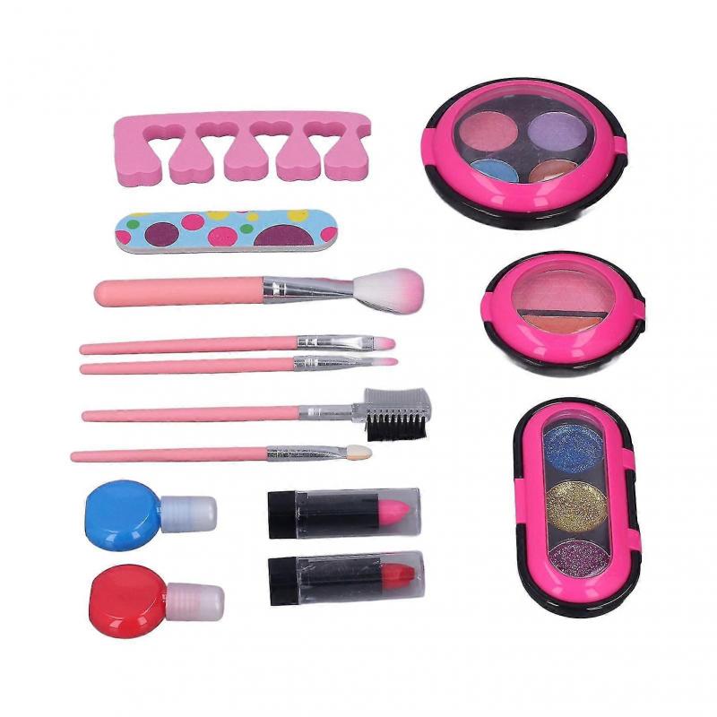 Make-up Spielzeugset Waschbares Kosmetik Schönheitsspielzeug Mit Lippenstift Nagellack Für Mädchen 6+ Jahre