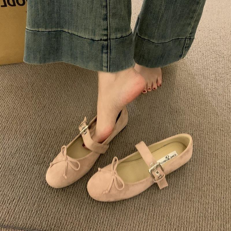 Mote Søt Mote Hverdagssko Damesandaler Ballerina Sko Platformsko Designer Ballett Dansesko Slides Tøfler Kjole Zapatos Mujer