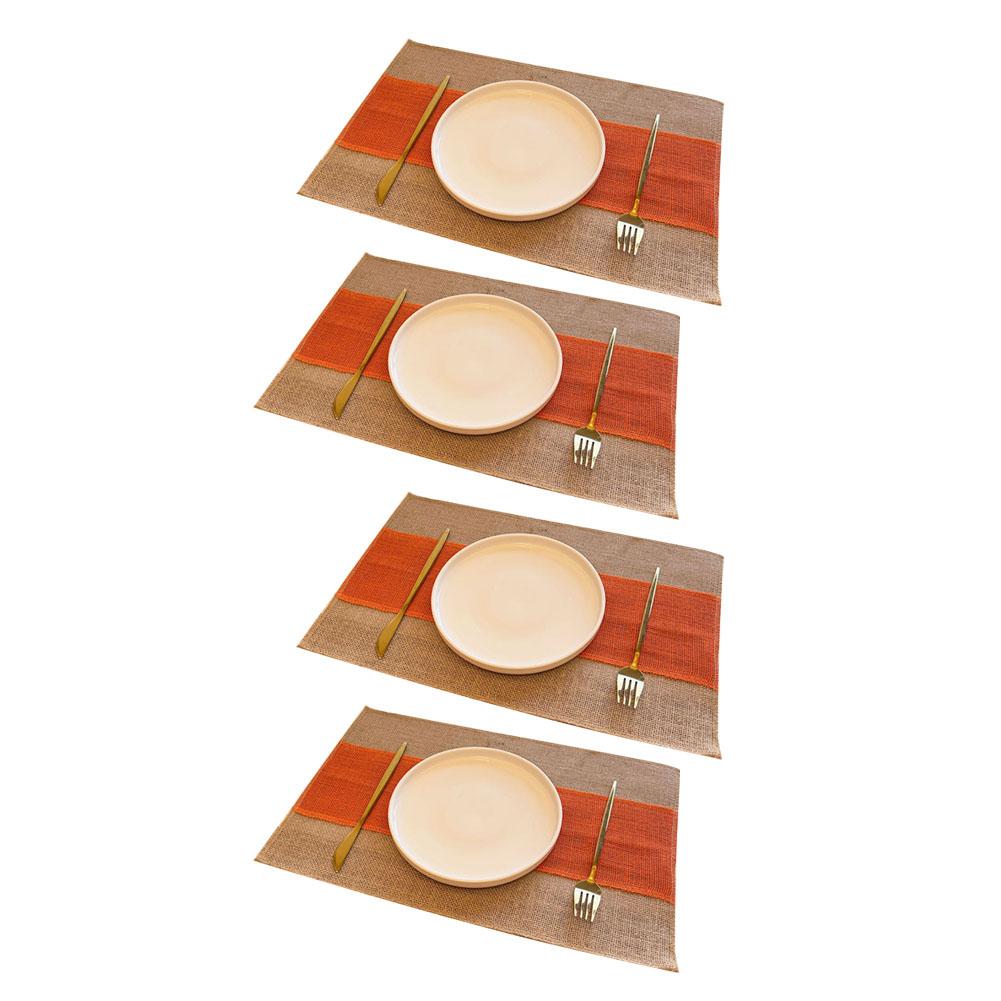 4 Stück Ölbeständige und wasserdichte Tischmatte 45*30cm Multifunktionale Beständige Esstischmatten Für Hotels, Küchen Dekoration