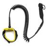 7mm Surfing Foot Cord String 10ft SUP Ankle Leash Surfboard Coiled Stand UP Paddle Board TPU Paddle Board Rope Surfing Accessory Black/green/yellow