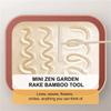 Good-Mini Japanese Zen Garden Rake Bamboo Tool Set, Wooden Sandbox Sand Play Therapy Kit For Spiritual Peace Meditation