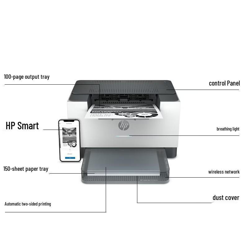 HP M208dw A4 Monochrome Laser Printer CN plug (adapter included)