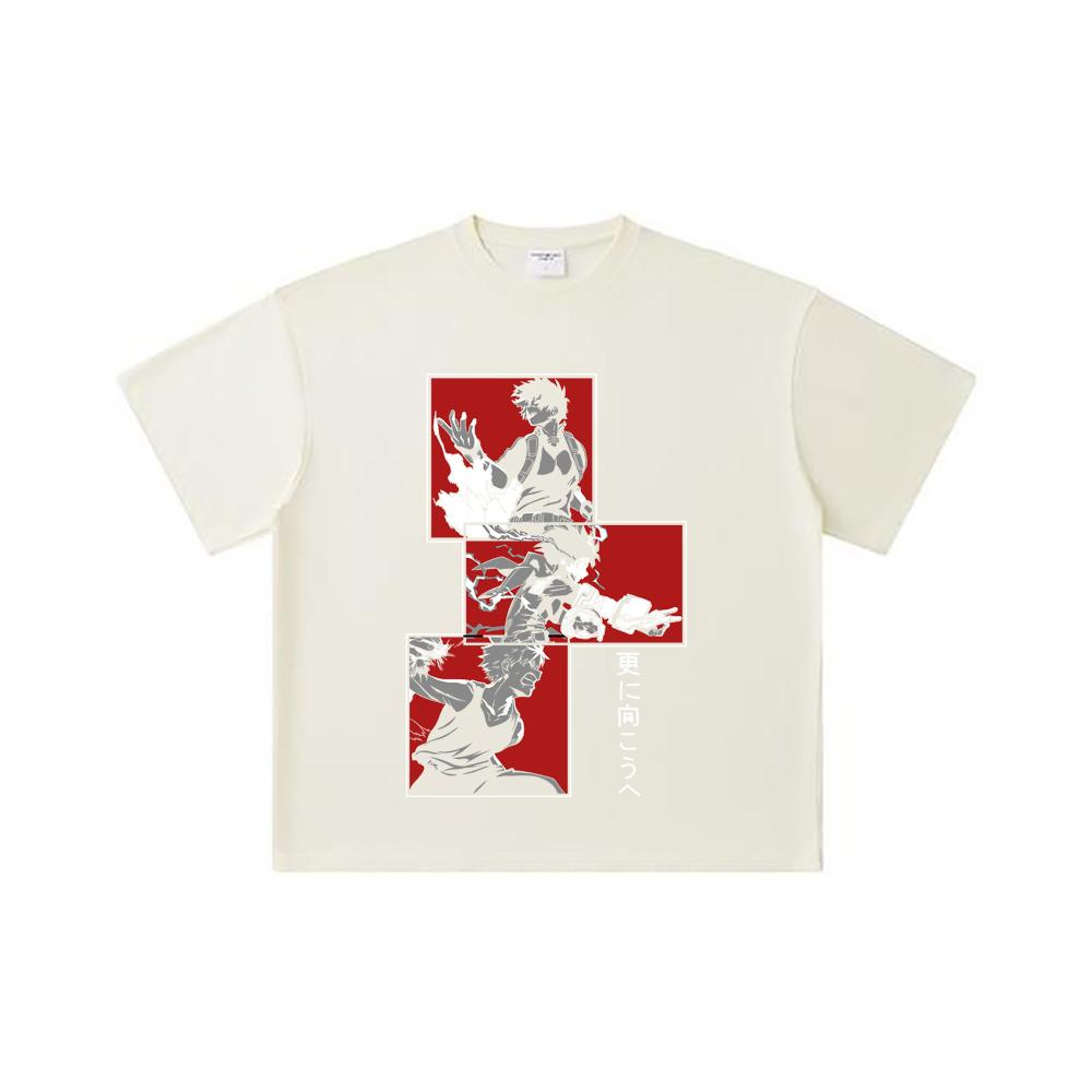 260 GSM Double Yarn 32 Count 100% Cotton My Hero Academia V22 Print Unisex Heavy Cotton T Shirt