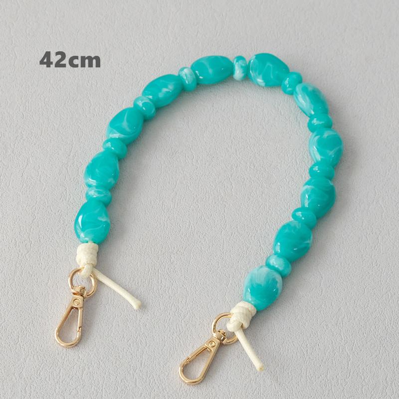 New Fashion Woman Bag Accessory Detachable Boutique Beaded Chains Cute Acrylic Luxury Strap Women Handbag Shoulder Handle Chain