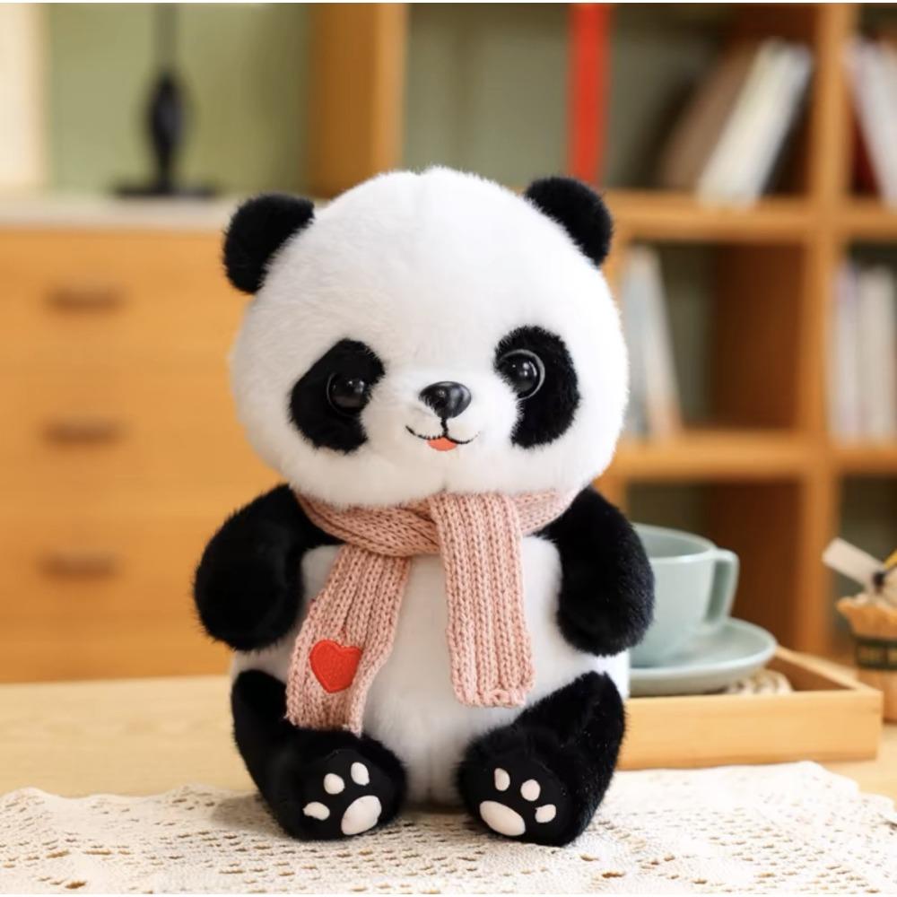 Cute sweater giant panda plush toy wholesale panda base Sichuan souvenir eight inch grab machine doll