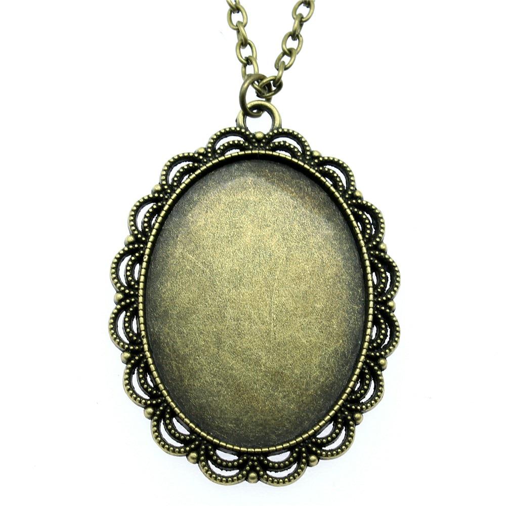 

1 шт., металлические длинные цепочки, ожерелья, подвески, винтажное ожерелье, цветок ручной работы, внутренний размер 10x40 мм, овальный