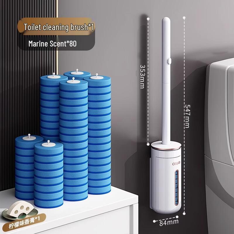 Xihe Disposable Toilet Brush with Wall Mount
