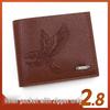 Men's Short Leather Wallet: Embossed, Zippered, Multi-Card Slot, Large Capacity, with Photo Slot