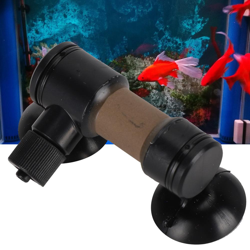 Plastic Black Aquarium Carbon Dioxide Refiner   Ceramic Tube Fish   Simple CO2 Atomizer Accessory