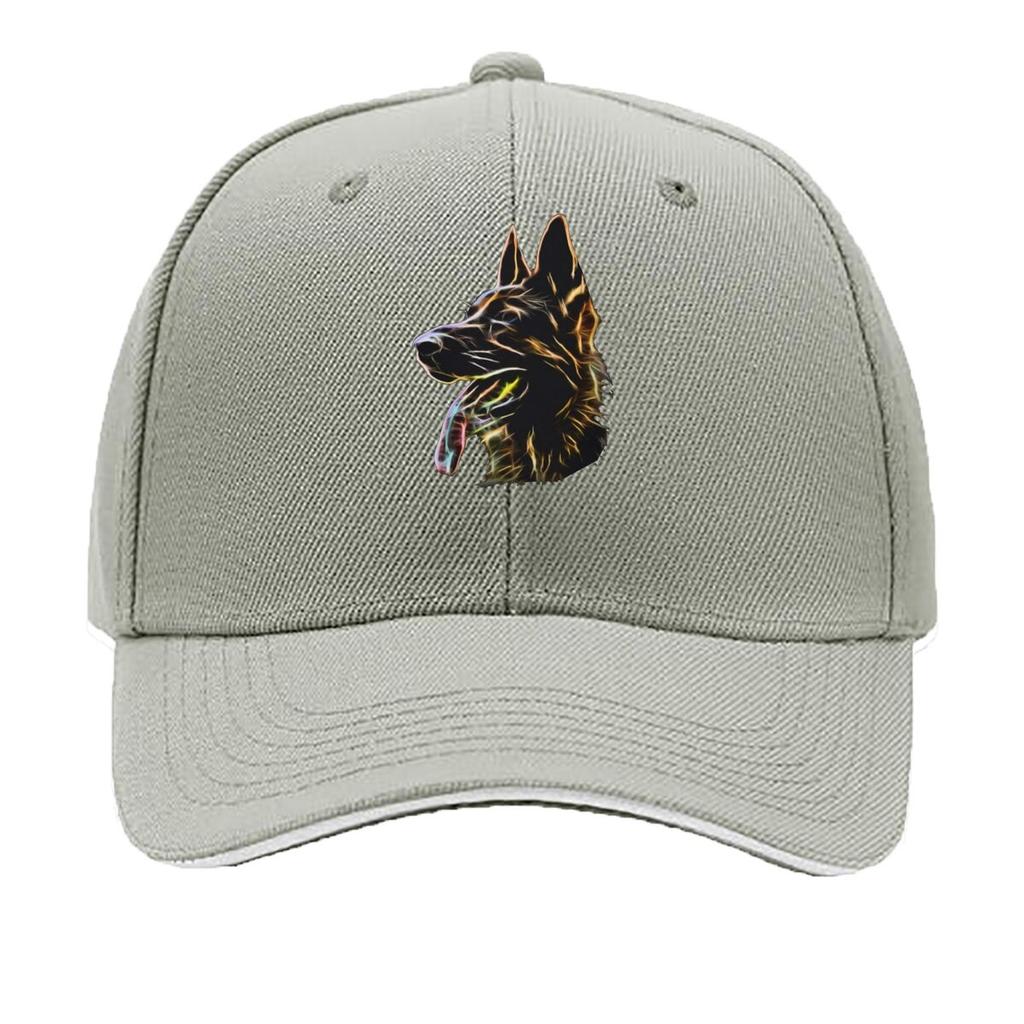 GerUnisex Shepherd Dog Colorful Pet Portrait Art Sandwich Baseball Cap