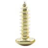 Gold-Plated Carbon Steel Self-Tapping Screws, Cross Round/Pan Head, Sizes M3/M3.5/M4