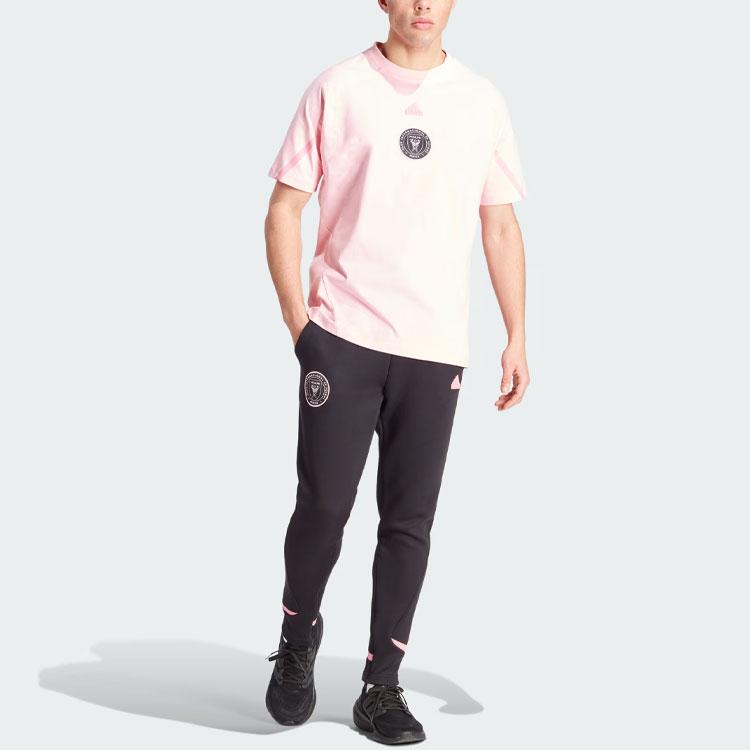 adidas Inter Miami Cf Designed For Gameday Color Block Elastic Waist Football Knit Pants Men Pants Black IW2109