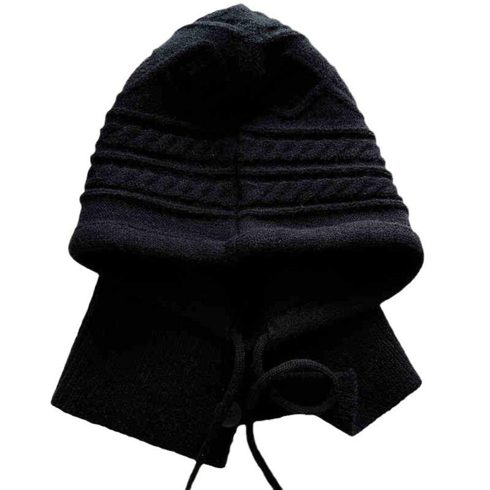 Thickened Winter Balaclavas Cap Hood Pullover Cap Beanies Hat Knitted Neckerchief  Riding