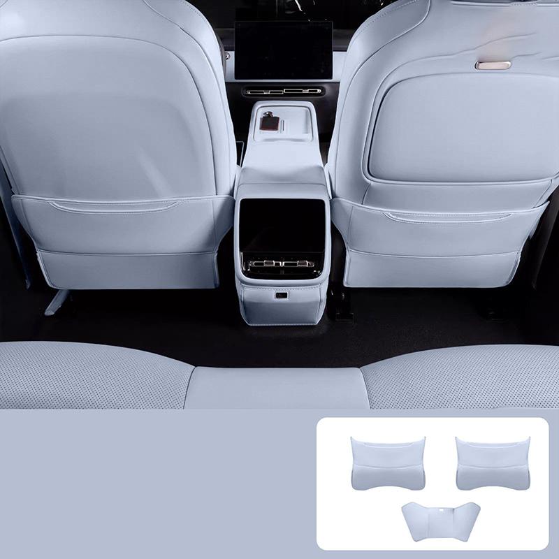 For XPENG P7+ 2026-2027 Leather Seat Impact Pad Rear Seat Protector Dirt-resistant Automobile Modification Supplies