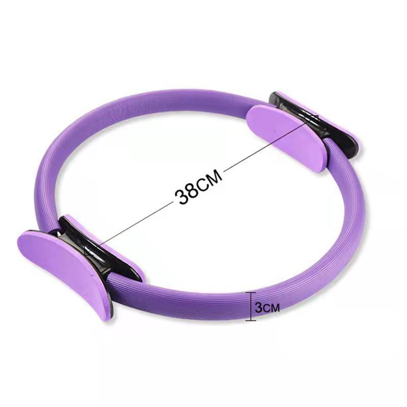 **Pilates Ring Yoga Thigh Toner: Multifunctional Leg & Waist Trimmer with Crescent Handles**