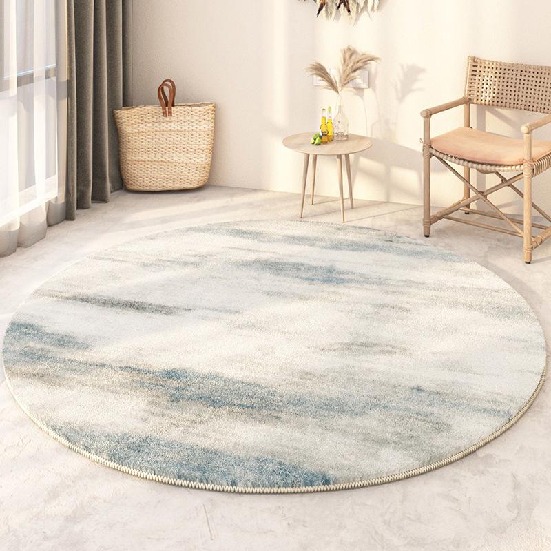 Senior Light Luxury Home Decoration Living Room Round Carpet Soft Non-slip Gaming Room Decor Chair Mat Easy Cleaning Bedroom Rug