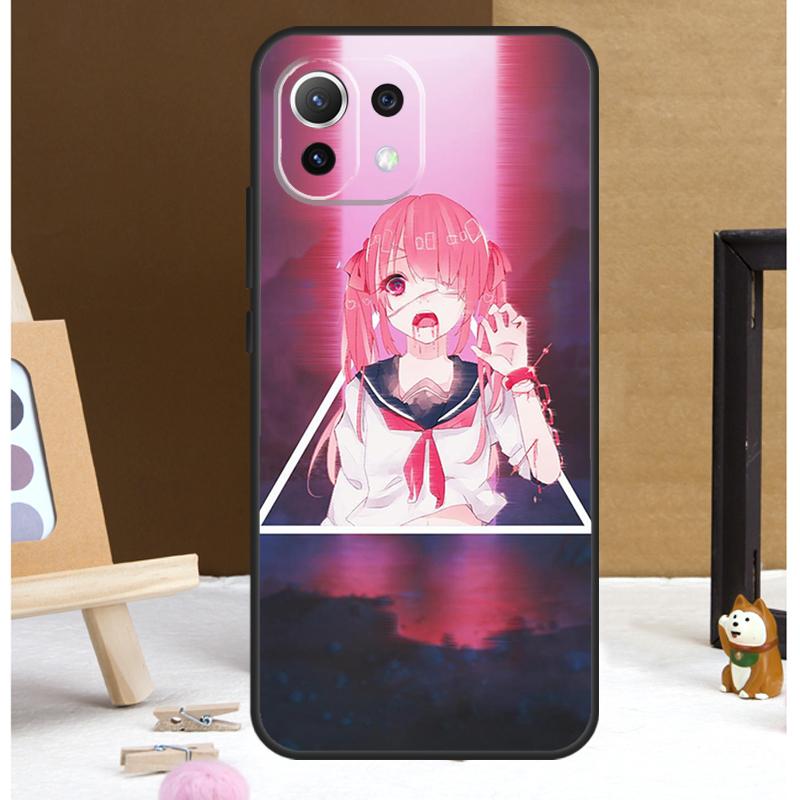 Anime Vaporwave Glitch Case For Xiaomi 13 14 15 Ultra 13T 14T 15T 17 Pro Max POCO X7 X3 X5 X6 F5 F6 F7 F8 Pro Cover