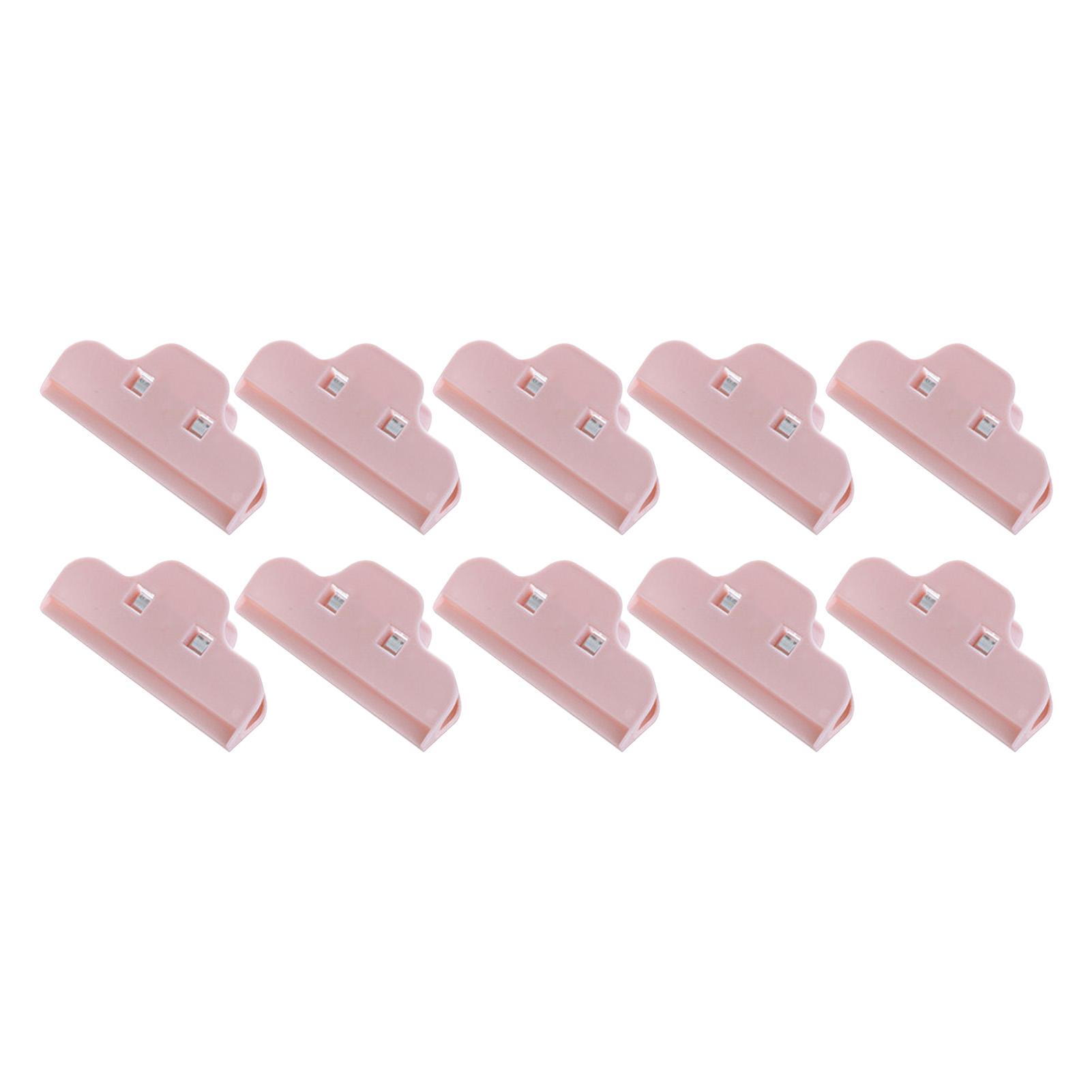 10PCS Food Sealing Clip Tight Damp Proof Multipurpose Easy to Use Snack Bag Sealer Clip for Kitchen Pink 759₽