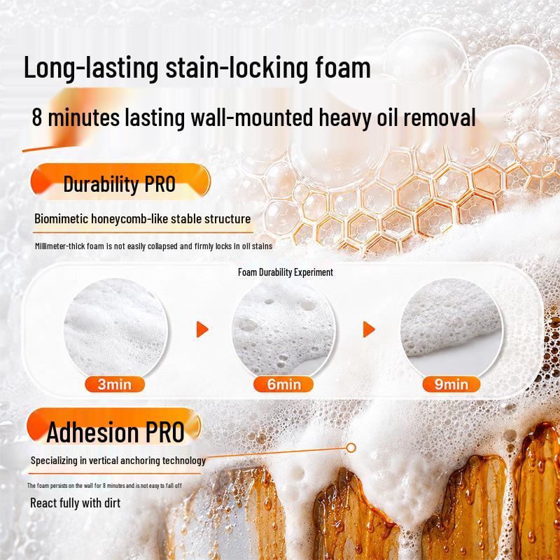 Powerful Kitchen Oil Stain Remover - Quick Dissolving Household Cleaner for Heavy Stains