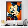 Disney Diamond Painting Mickey Pop Art Illustration DIY 5D Cartoon Mosaic Cross Stitch Gift Room Decoration