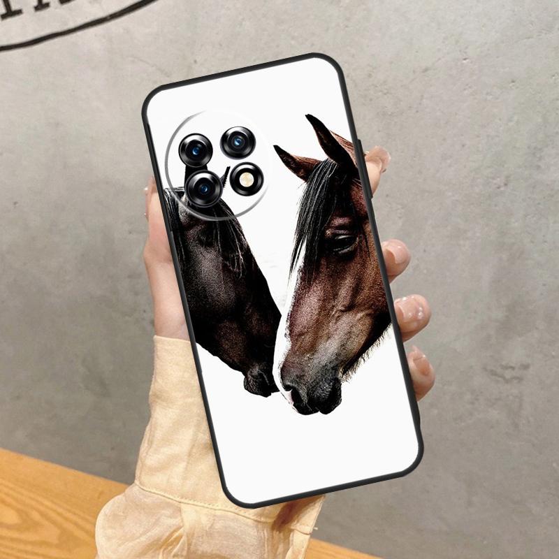 Horse Animal Case For OnePlus 15 15R 13 13R 13T 12 12R 11 10 10R 10T 8T Nord 5 CE 4 2 3 Lite N20 N30 Cover