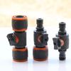 16mm Durable Plastic Ball Valve Hose Adapter for Garden Irrigation with Quick Connect Coupling and Ergonomic Grip