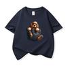 Kids Cotton T Shirt Charming Pocket Cocker Spaniel Dog Print Crew Neck Short Sleeve Tee Casual Breathable Boys Girls Summer Tops