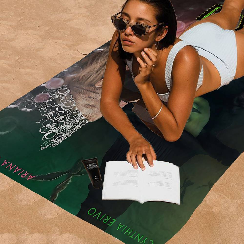 Wicked Movie Canvas Wall Art Print Anime Beach Swimming Towel Soft Absorbent Washcloth Children's Gifts for Kids Travel Camping