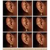 Drperfect 1pc Earrings for Sensitive Ears Surgical Steel Earrings for Women Dainty Flat Back Earring Stud Hoop Cartilage Earring