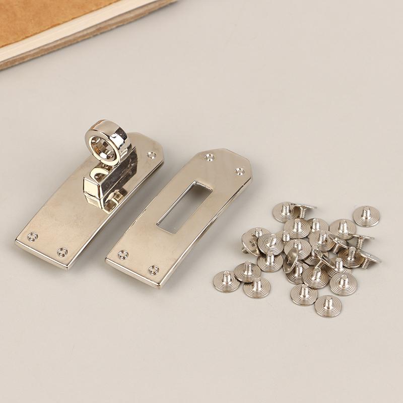 1Set Bag Lock Set Metal Buckles Clasp For Bag Strap Women Handbag Purse Twist Locks Diy Hardware Accessories