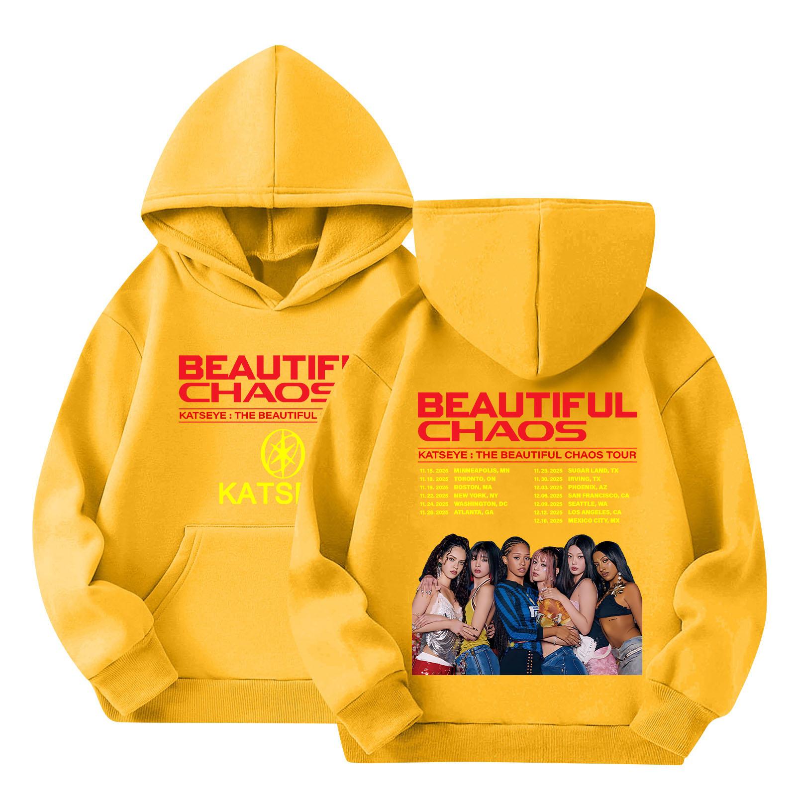 

Детская толстовка с капюшоном и градиентным принтом, с длинными рукавами, свободная женская толстовка, свитшот 100 жёлтый