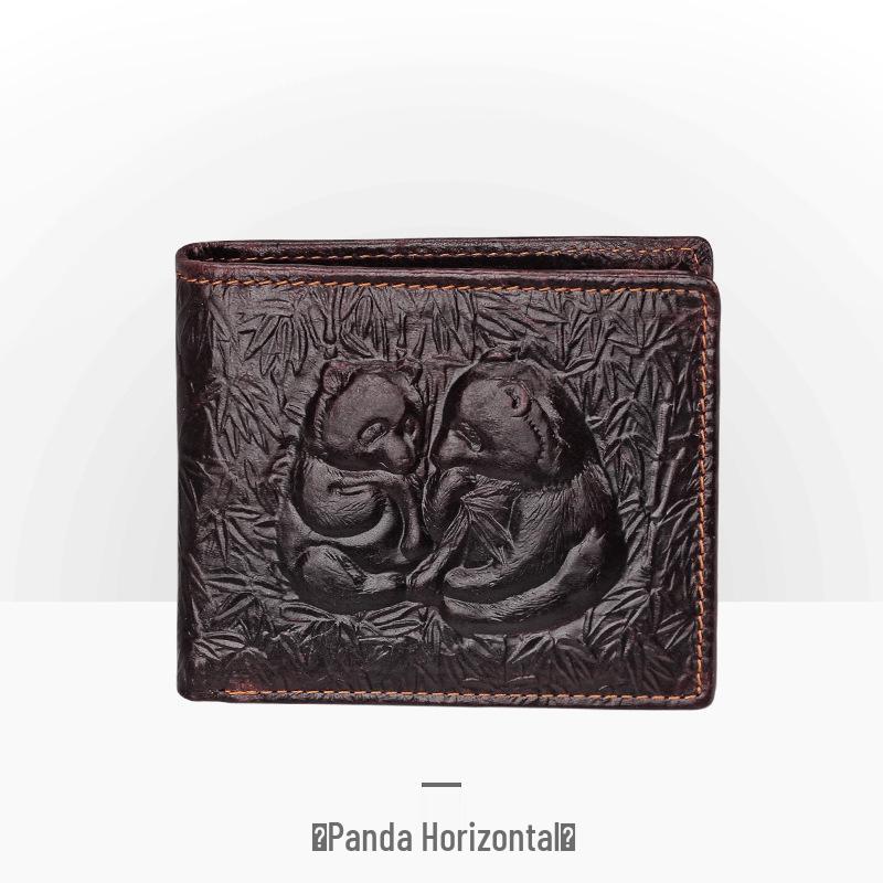 Carteira Masculina Retro em Couro Embossado – Padrão Crocodilo Longo com Vários Compartimentos para Cartões e Porta-Moedas.