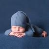 1 Set Baby Jumpsuit Skin-friendly Stretchable Two-piece Suit Newborn Photography Hat Clothing for Indoor