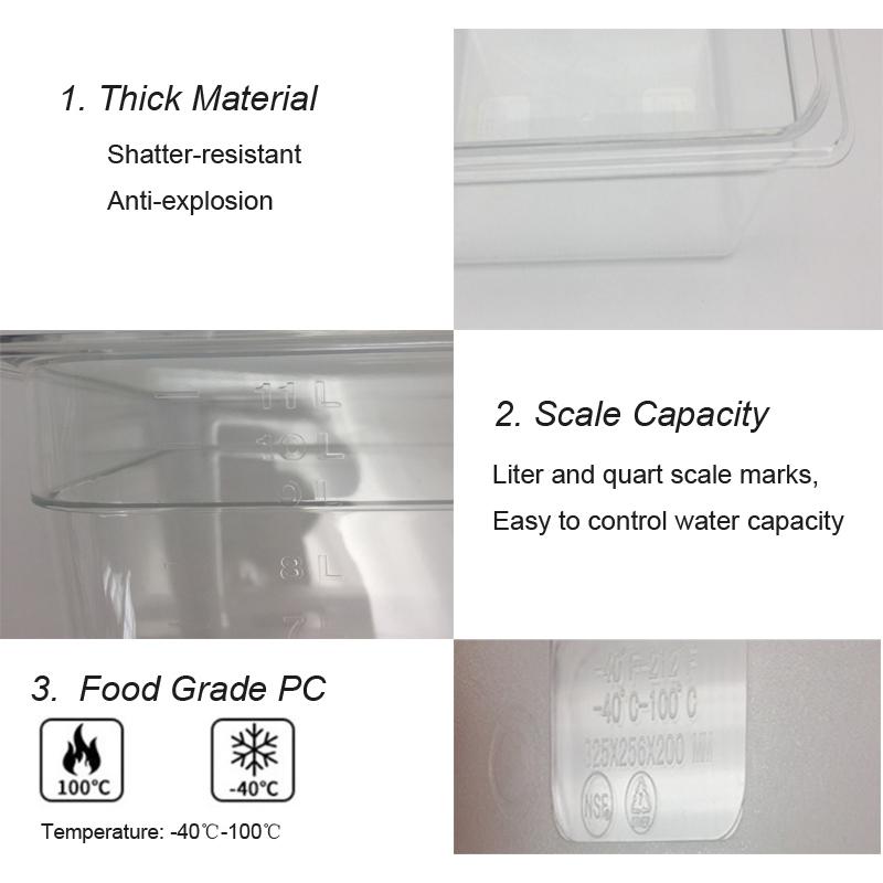 T02C!Stainless Steel Rack For Most 11L Sous Vide Cooker Containers Detachable Dividers Separator For Immersion Circulators