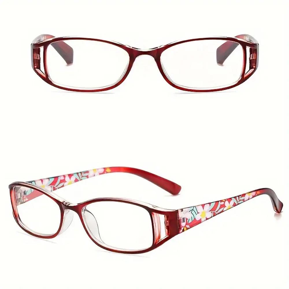2pcs Women's Blue Light Blocking Reading Glasses +1.0 To +3.0 – Vintage HD PC Lens Stylish Elderly Readers