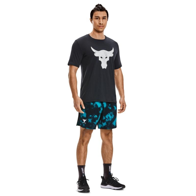 Under Armour Project Rock Brahma Bull Short Sleeve T-shirt 'Black Ivory' Men's 1361733-003