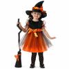 Dress Up Girls Witch Halloween Costume Gothic Witch Elf Dress Costume  Ghost Bride