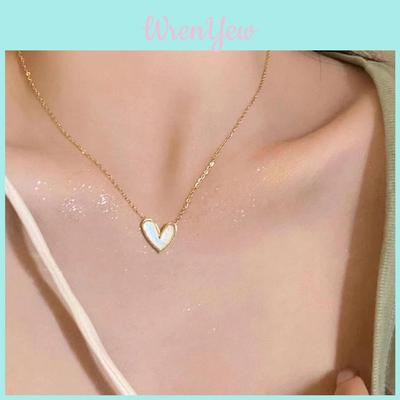 Trendy Heart-shaped Alloy Necklace Perfect For Any Occasion Gold Color