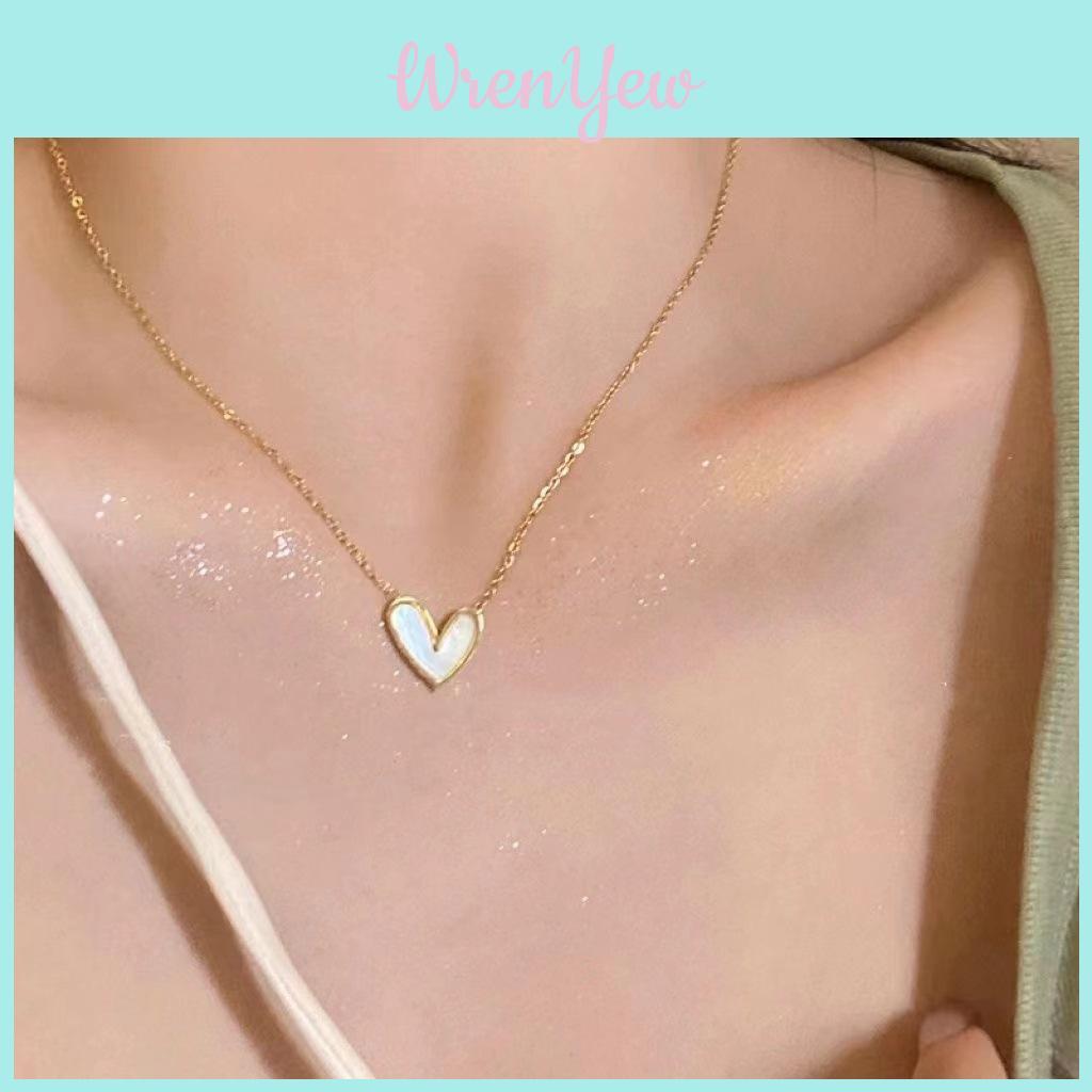 Trendy Heart-shaped Alloy Necklace Perfect For Any Occasion Gold Color