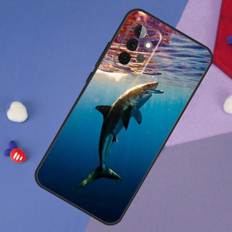 Ocean Shark Tooth Fish Case For Samsung Galaxy A55 A35 A32 A12 A22 A52 A06 A54 A34 A14 A56 A36 A26 A16 A13 A53 A15