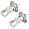 2PCS front LED headlight bulbs headlamp H7 high and low beam 6000K super white